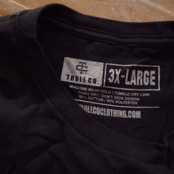 Troll Co. Support Blue Collar T-shirt - Picture 3 of 3